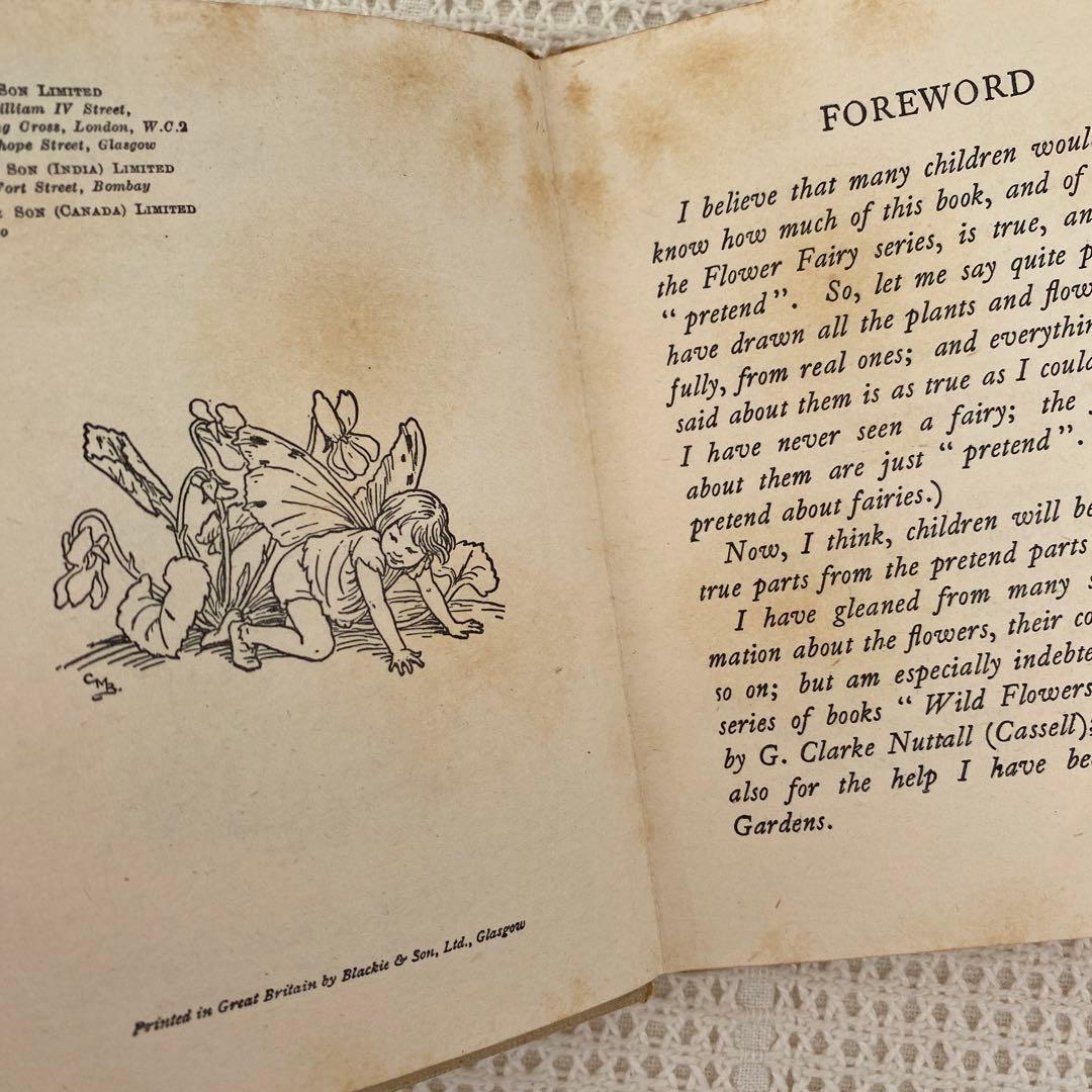 【希少】初版Flower Fairies 道端の花の妖精 洋書 古書