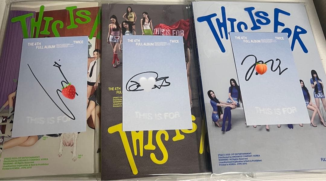 TWICE THISISFORアメリカ盤サイン入りアルバム3形態