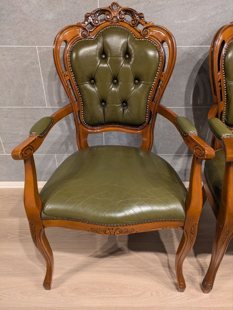 ①イス 2脚セット 梱包・発送たのめる便の関係上2つのページで購入する必要有