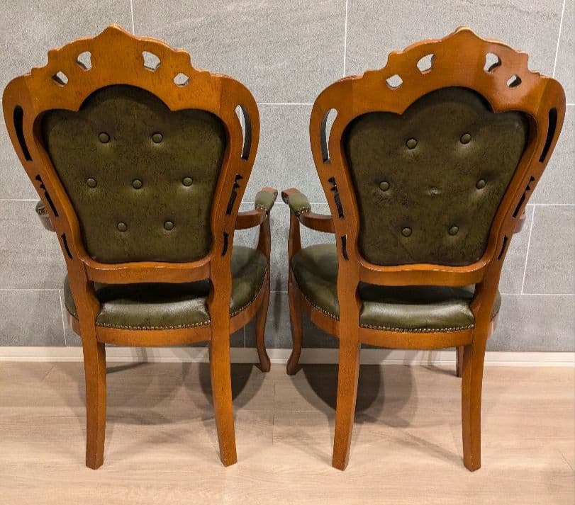 ①イス 2脚セット 梱包・発送たのめる便の関係上2つのページで購入する必要有