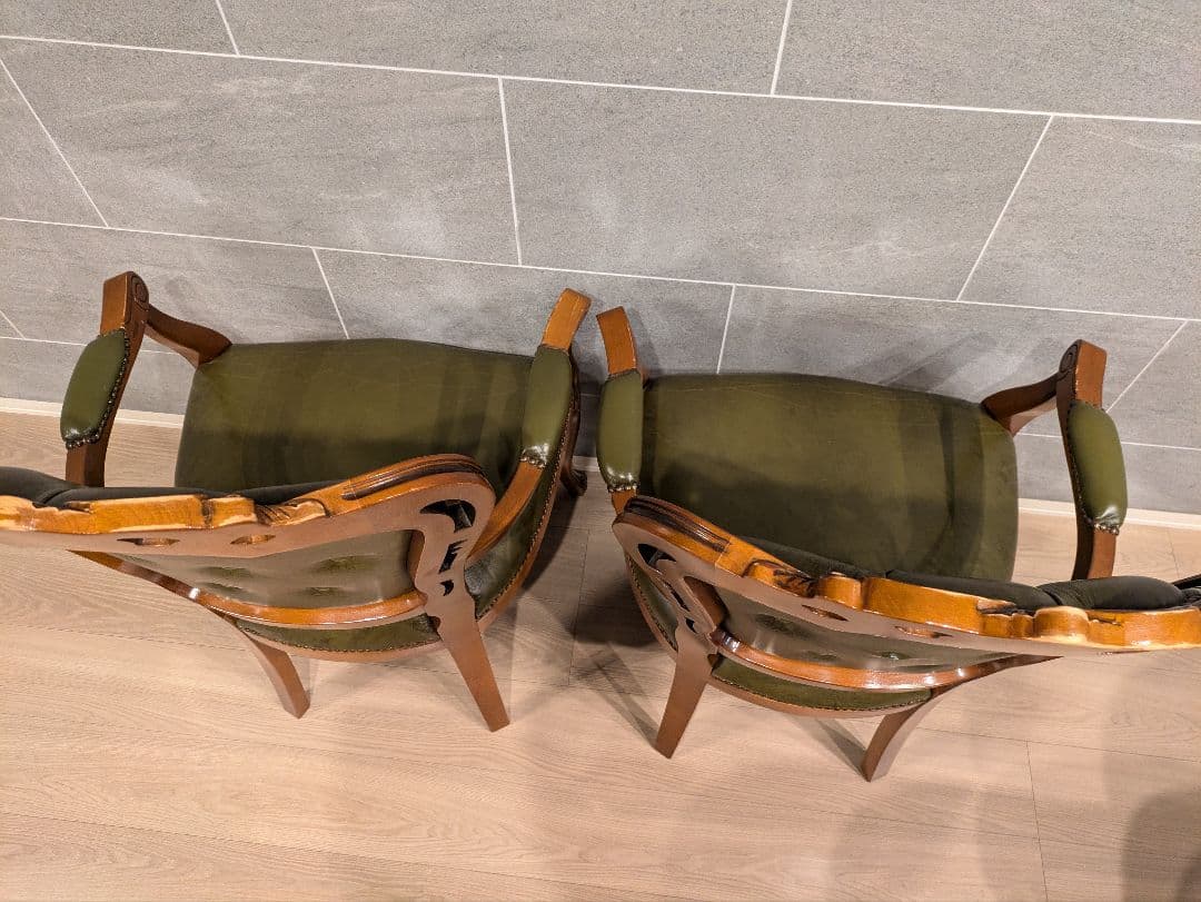 ①イス 2脚セット 梱包・発送たのめる便の関係上2つのページで購入する必要有