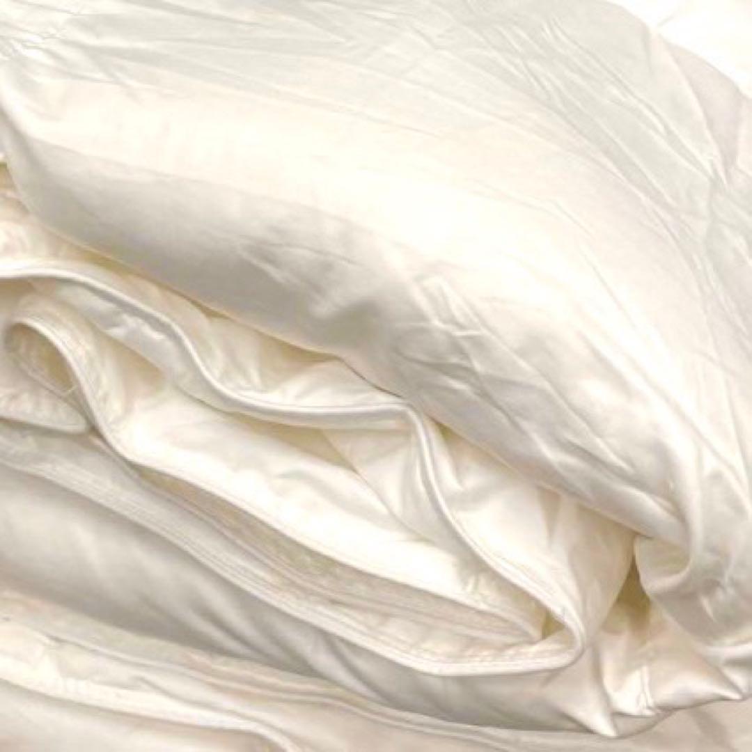 極上美品✨◆ハンガリーホワイトダックダウン◆22万羽毛布団ダブルロング1.5kg