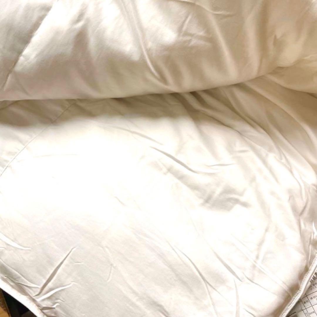 極上美品✨◆ハンガリーホワイトダックダウン◆22万羽毛布団ダブルロング1.5kg