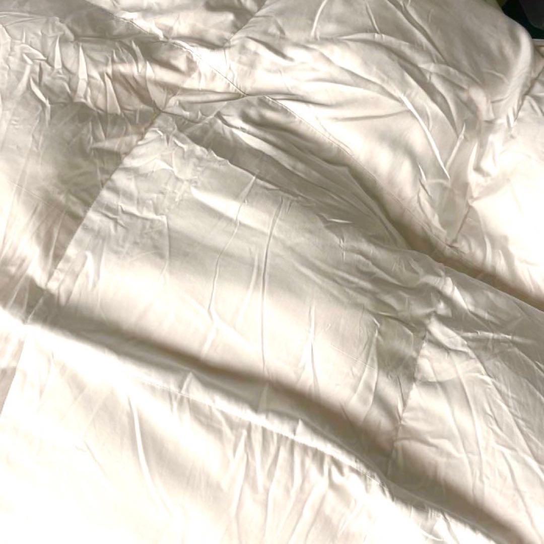 極上美品✨◆ハンガリーホワイトダックダウン◆22万羽毛布団ダブルロング1.5kg
