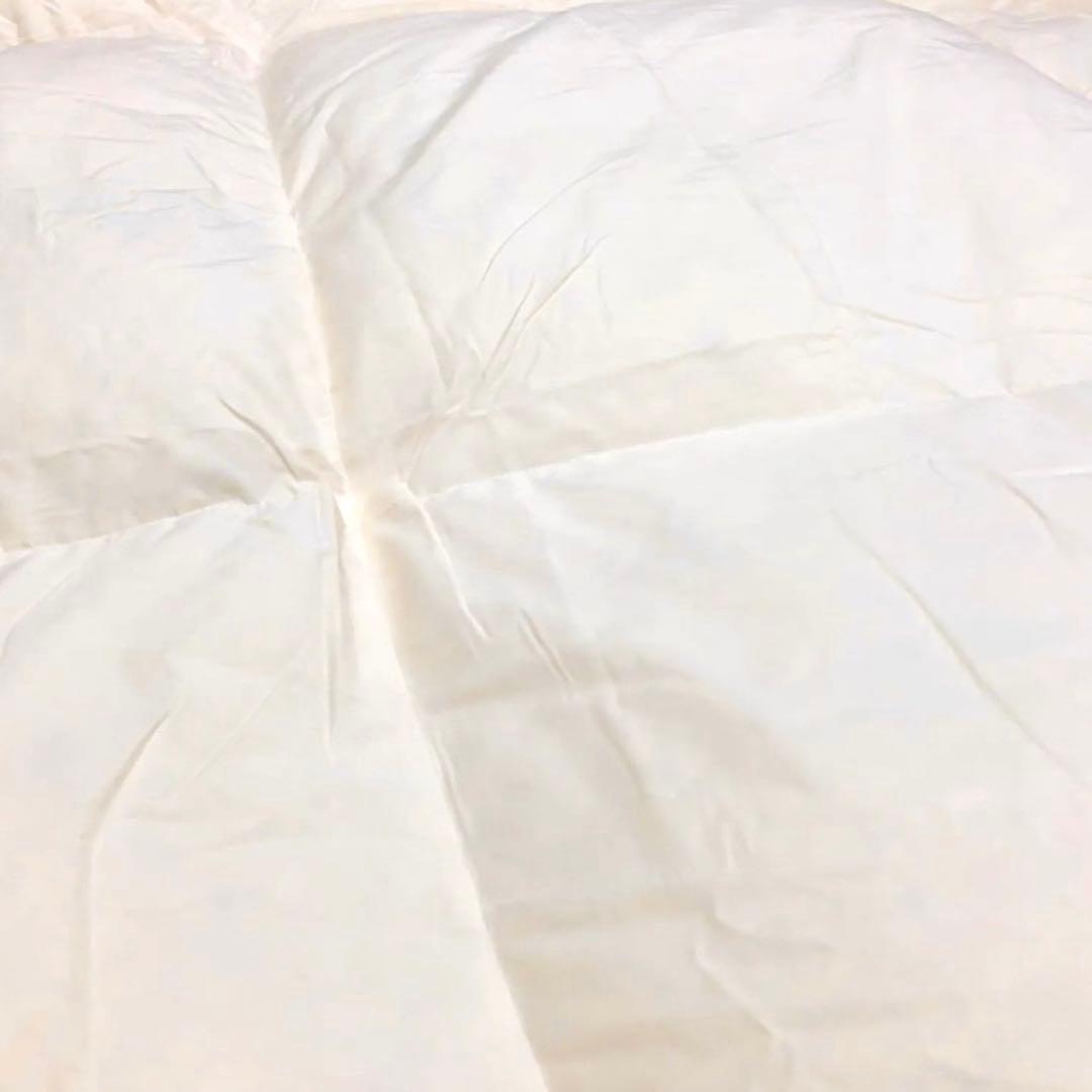 極上美品✨◆ハンガリーホワイトダックダウン◆22万羽毛布団ダブルロング1.5kg