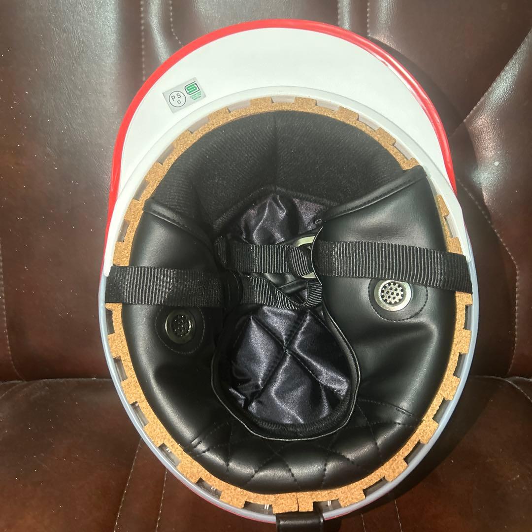 ラメラメ　富士日照　キャンディーレッド　ぼかし　カスタムコルク半　三つボタン