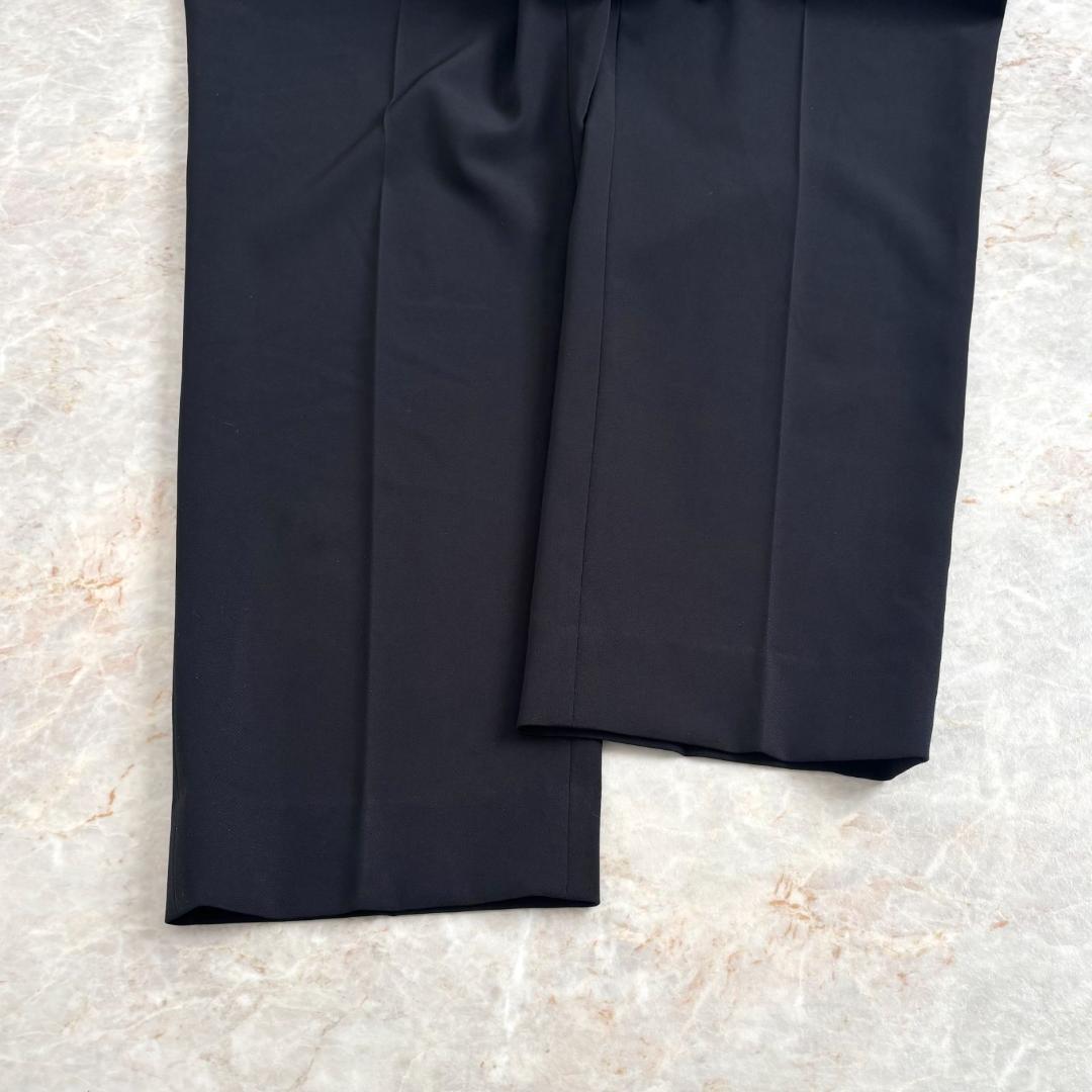 名品✨Heve エブリデイパンツ 38 黒 ウエストロゴ ストレッチ 美品　学校