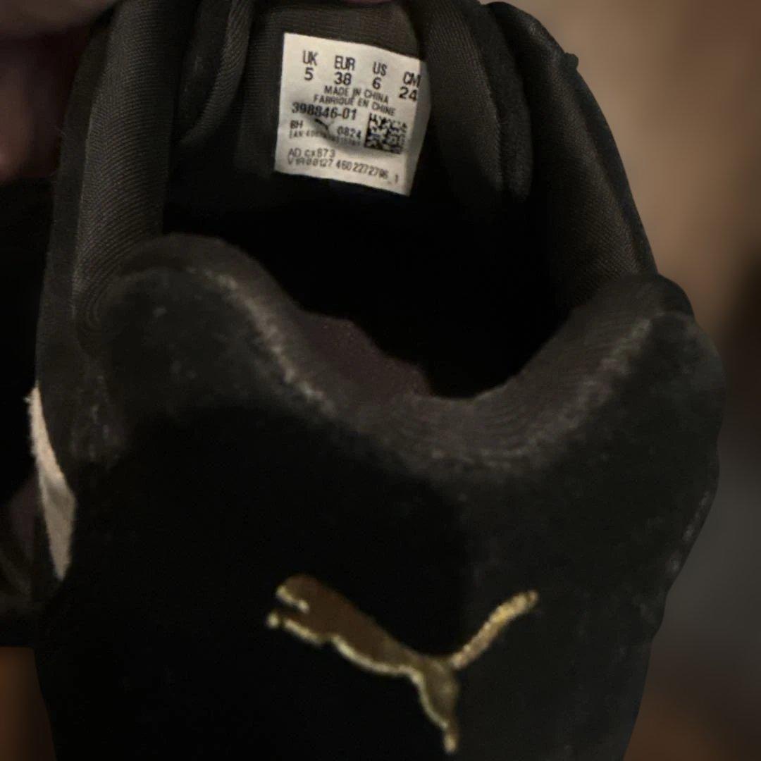 Puma スピードキャット ローカットスニーカー 黒/白