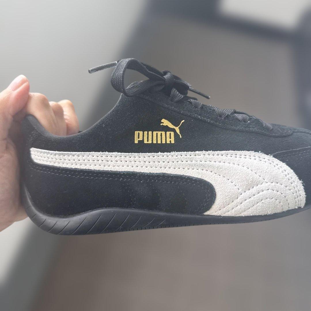 Puma スピードキャット ローカットスニーカー 黒/白
