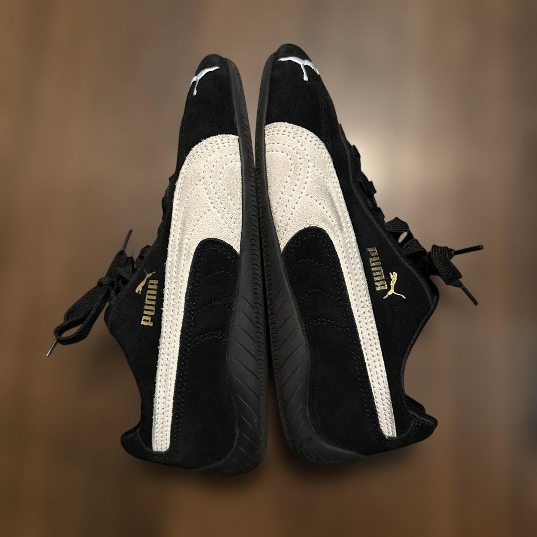 Puma スピードキャット ローカットスニーカー 黒/白
