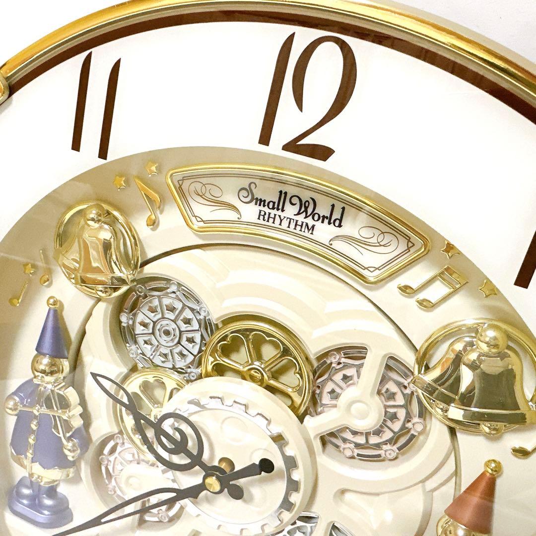 美品 リズム時計 4MN490RH 電波時計 からくり時計