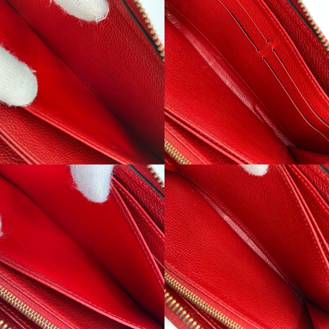 人気✨美品✨ルイヴィトン モノグラム アンプラント ジッピーウォレット 赤