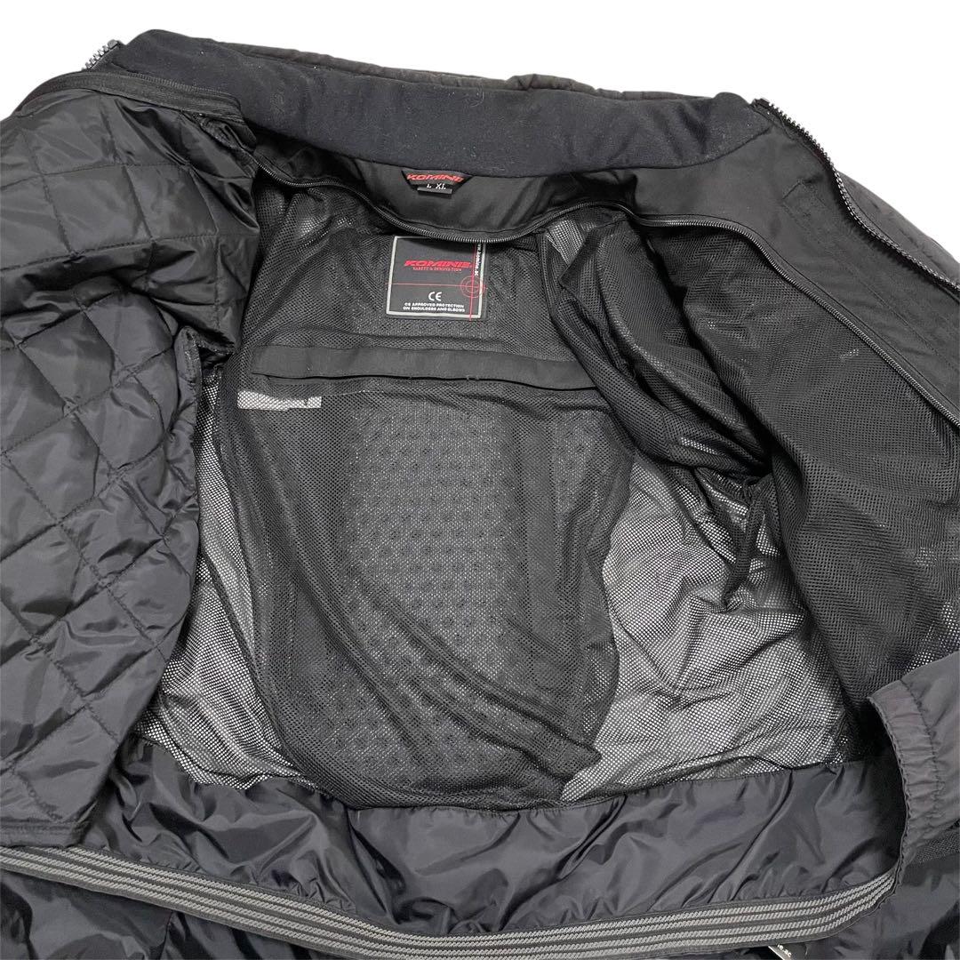 美品✨コミネ 防水ライディングジャケット 黒 ゴアテックス ウィンタージャケット