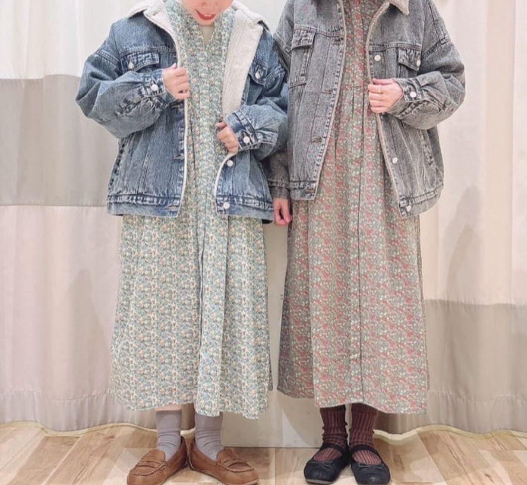 デニムボアジャケット　ボアジャケット　デニムジャケット　デニムボア