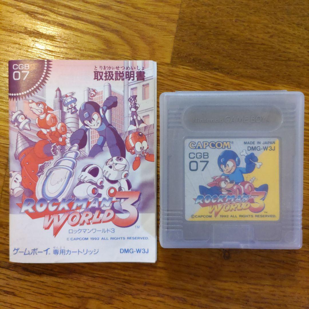 【美品】ロックマンワールド3 取扱説明書付き