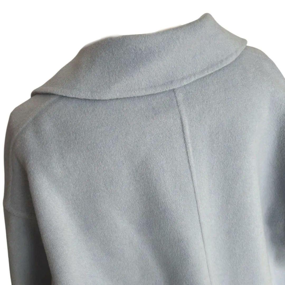 23AW✨ボールジィ　プレミアムウールリバーオープンカラーショートコート　ブルー