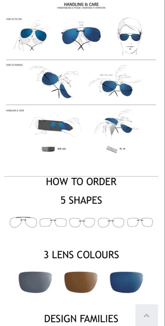 シルエット スタイルシェード　純正クリップオンサングラス