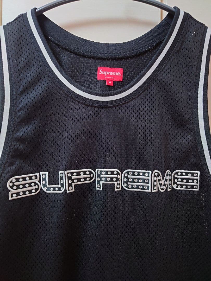 着用1回のみ　Supreme タンクトップ M ラインストーン　シュプリーム