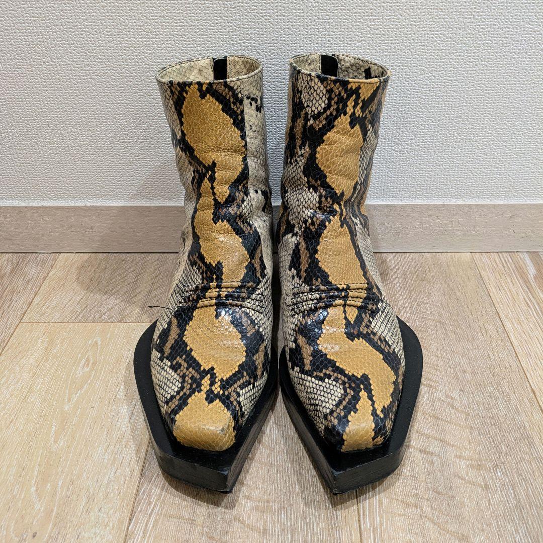 1017 ALYX 9SM パイソン型押し バッグジップ ブーツ size41