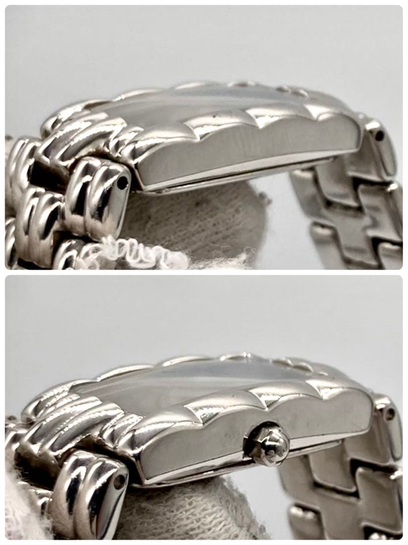 【稼動】 フェンディ 腕時計 オロロジ 660L QZ スクエア ブルー文字盤