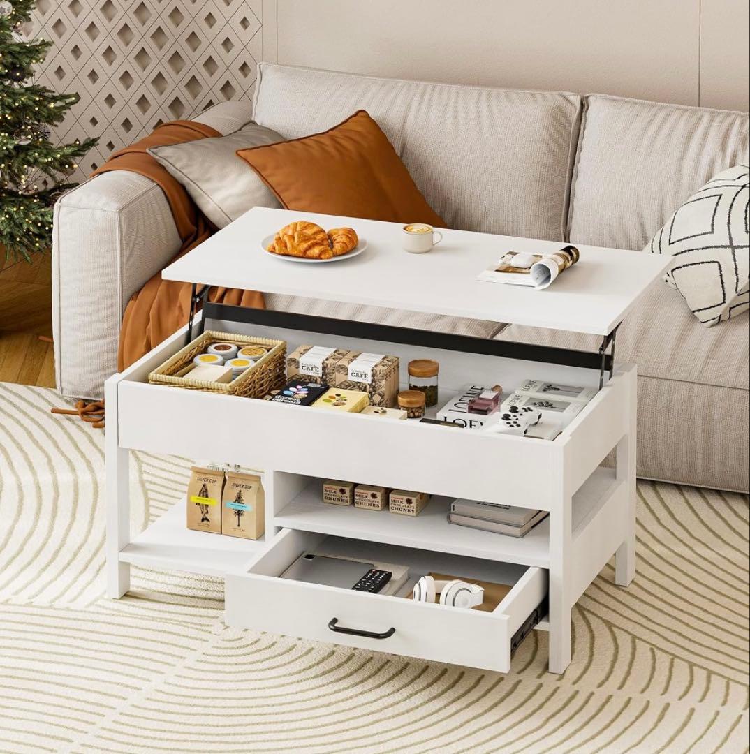 ぽんず　ローテーブル　昇降式