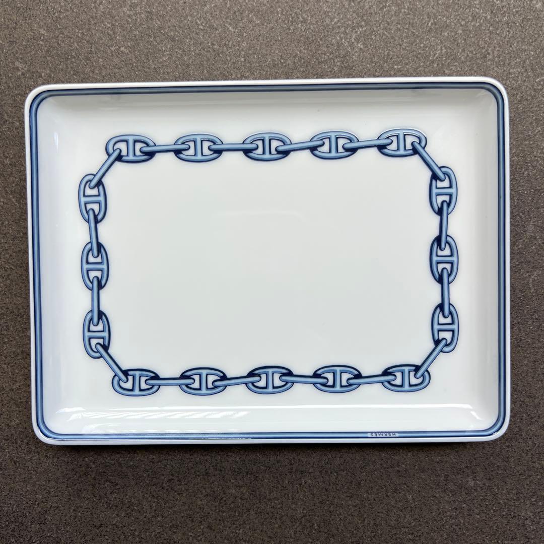 HERMES　エルメス　シェーヌダンクル　スクエアプレート