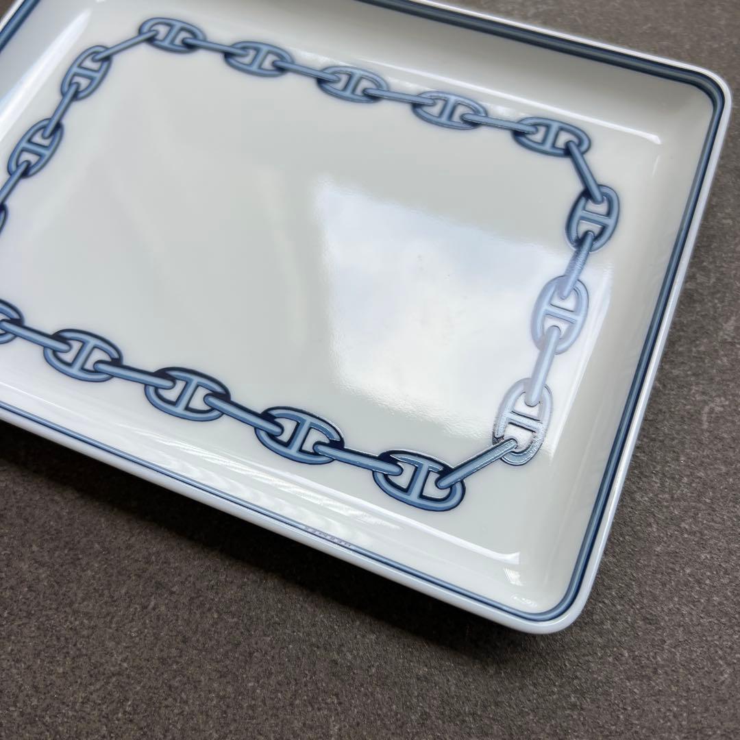 HERMES　エルメス　シェーヌダンクル　スクエアプレート