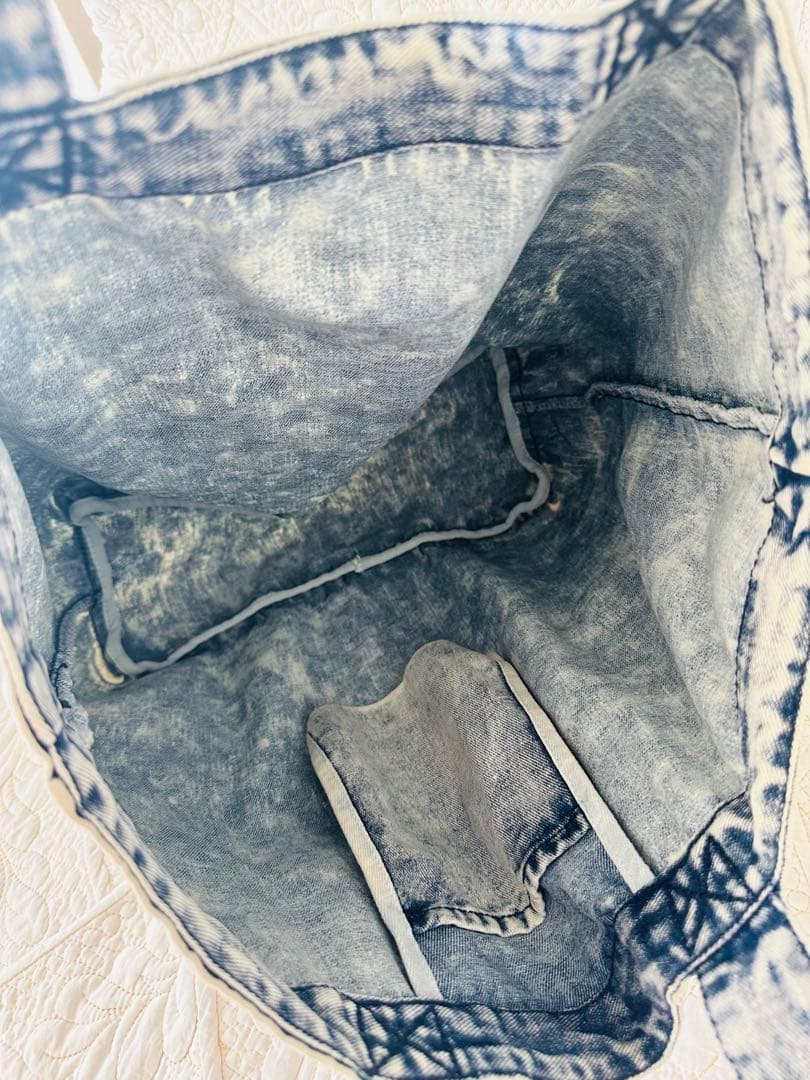 CHANELノベルティ☆肩掛けトートバッグ新品未使用品デニムウォッシュ加工大容量