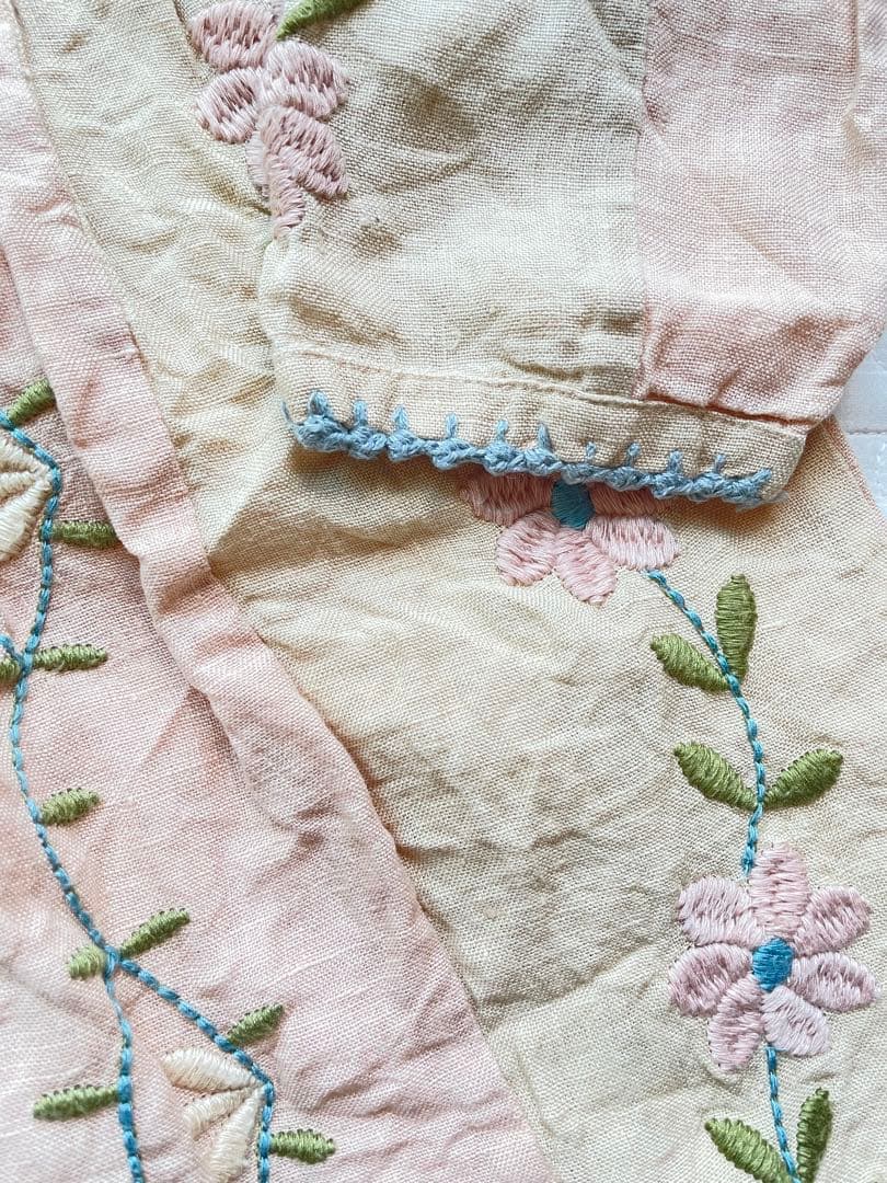 Apolina 刺繍入り長袖ワンピース 3-5y