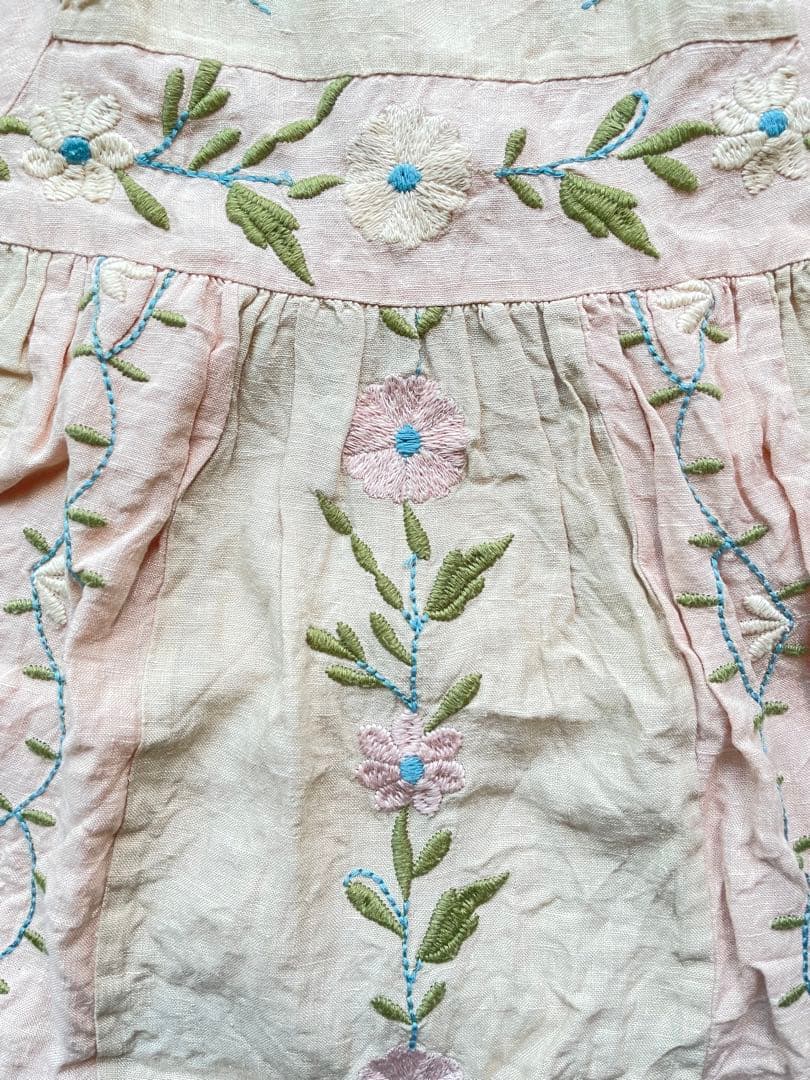 Apolina 刺繍入り長袖ワンピース 3-5y