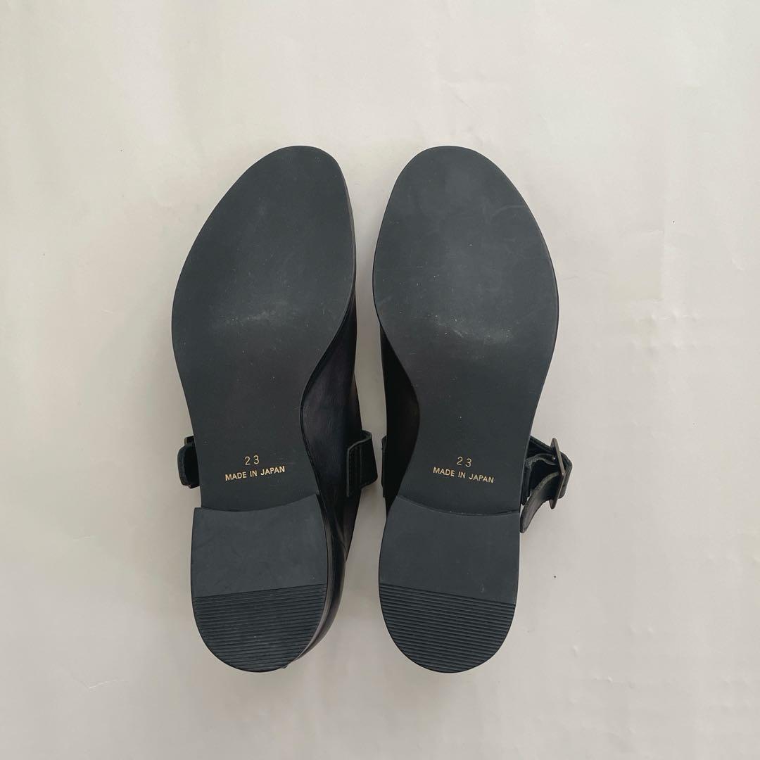 a. エードット　大橋歩さん　ワンストップ2 レザーシューズ 23cm 黒