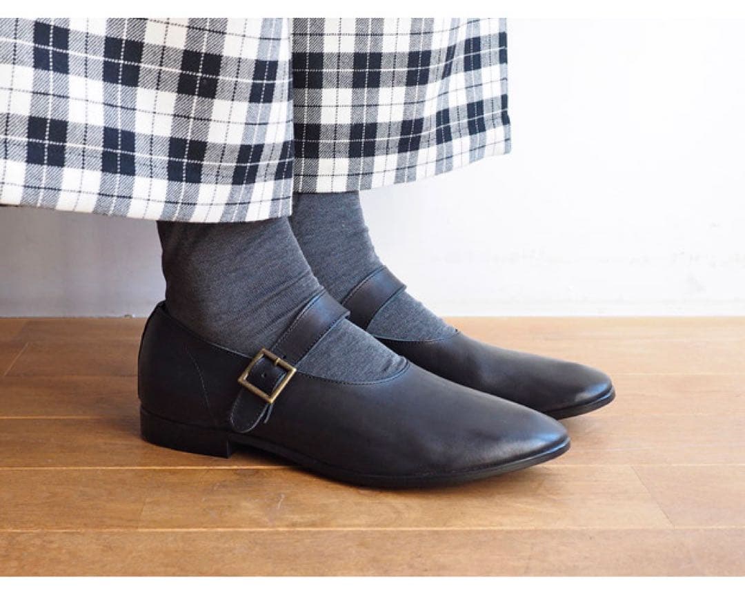 a. エードット　大橋歩さん　ワンストップ2 レザーシューズ 23cm 黒