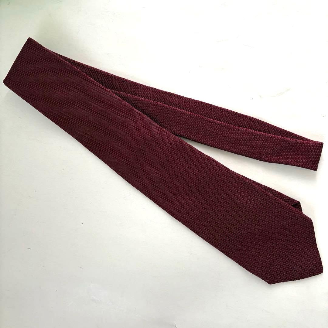 Kingsman by Drake's バーガンディ ネクタイ　無地　グッズ