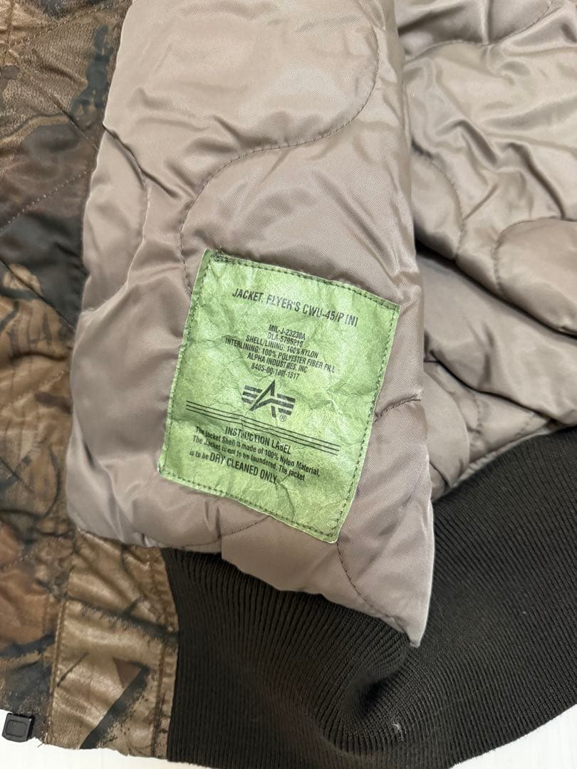 WIND AND SEA(ウィンダンシー) フライトジャケット カモフラ総柄