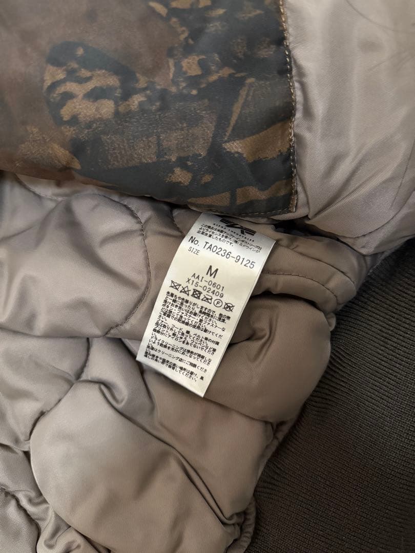 WIND AND SEA(ウィンダンシー) フライトジャケット カモフラ総柄