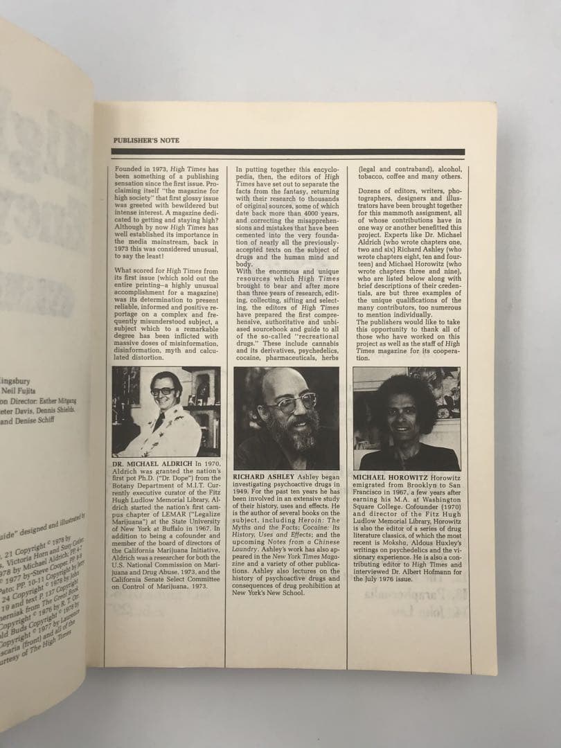 洋書 High Times Encyclopedia