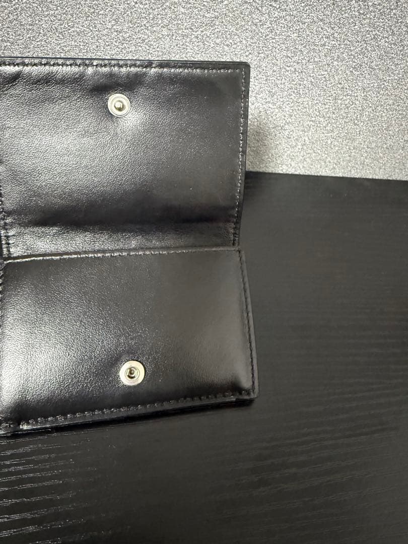 BOTTEGA VENETA ブラック 三つ折り財布