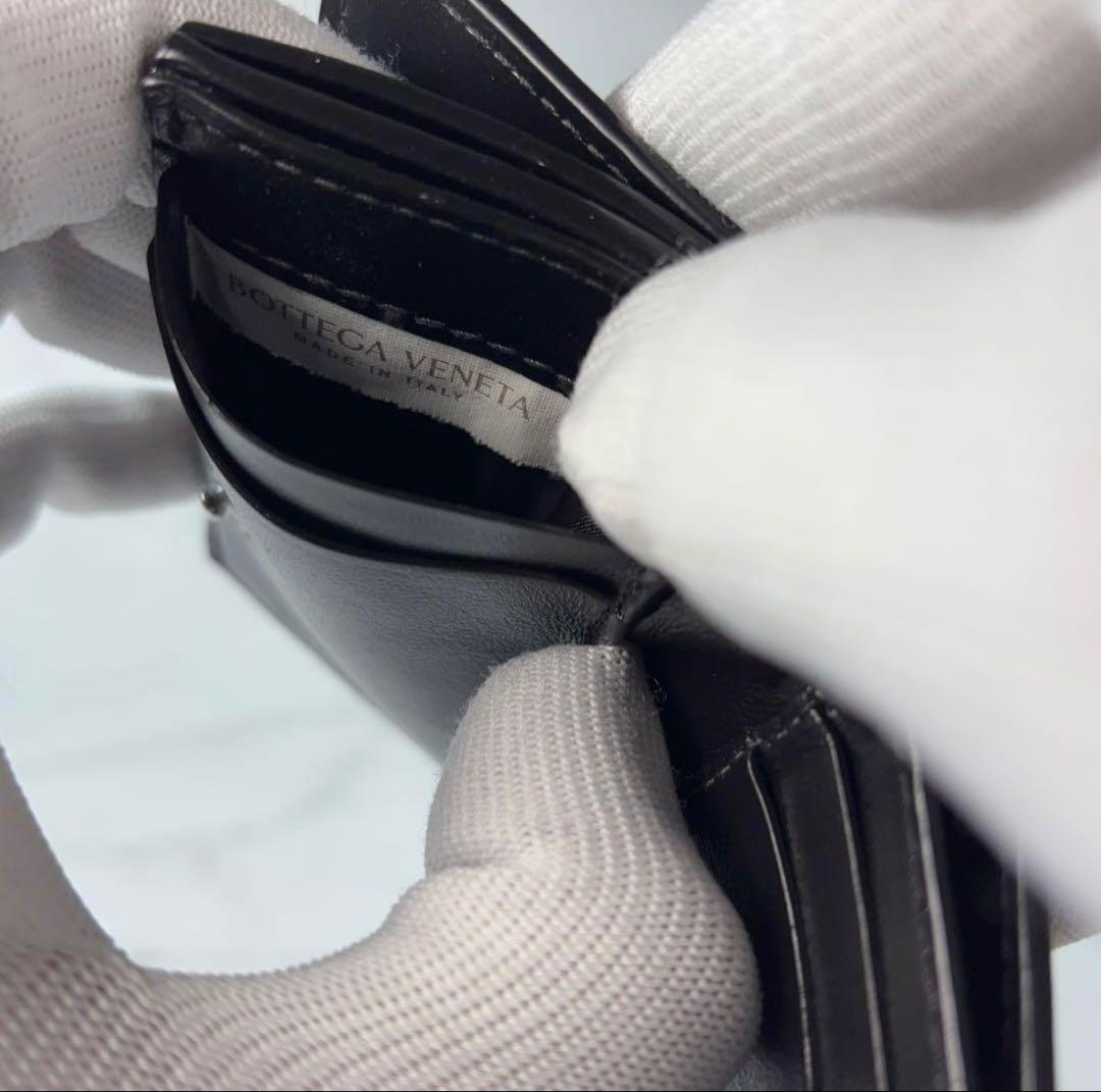 BOTTEGA VENETA ブラック 三つ折り財布