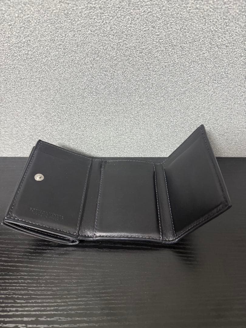 BOTTEGA VENETA ブラック 三つ折り財布