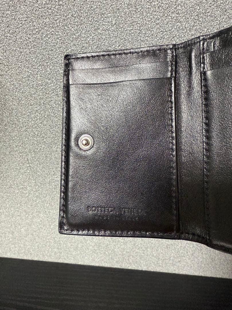 BOTTEGA VENETA ブラック 三つ折り財布