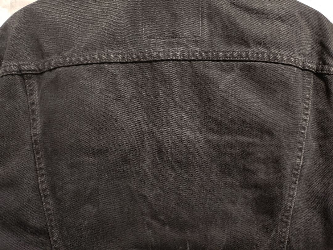 90s★ヴィンテージ★リーバイスLevi's濃黒ブラックデニムジャケットGジャン