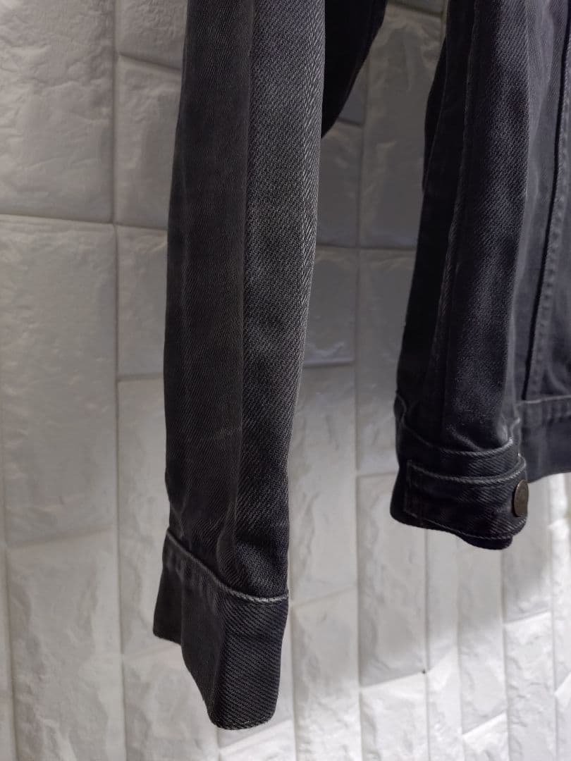 90s★ヴィンテージ★リーバイスLevi's濃黒ブラックデニムジャケットGジャン