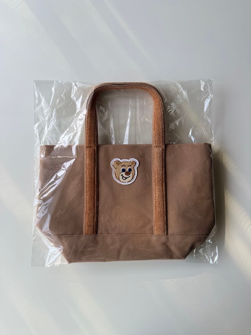 FEILER オールドテディワッペントートバッグ ベージュ 小