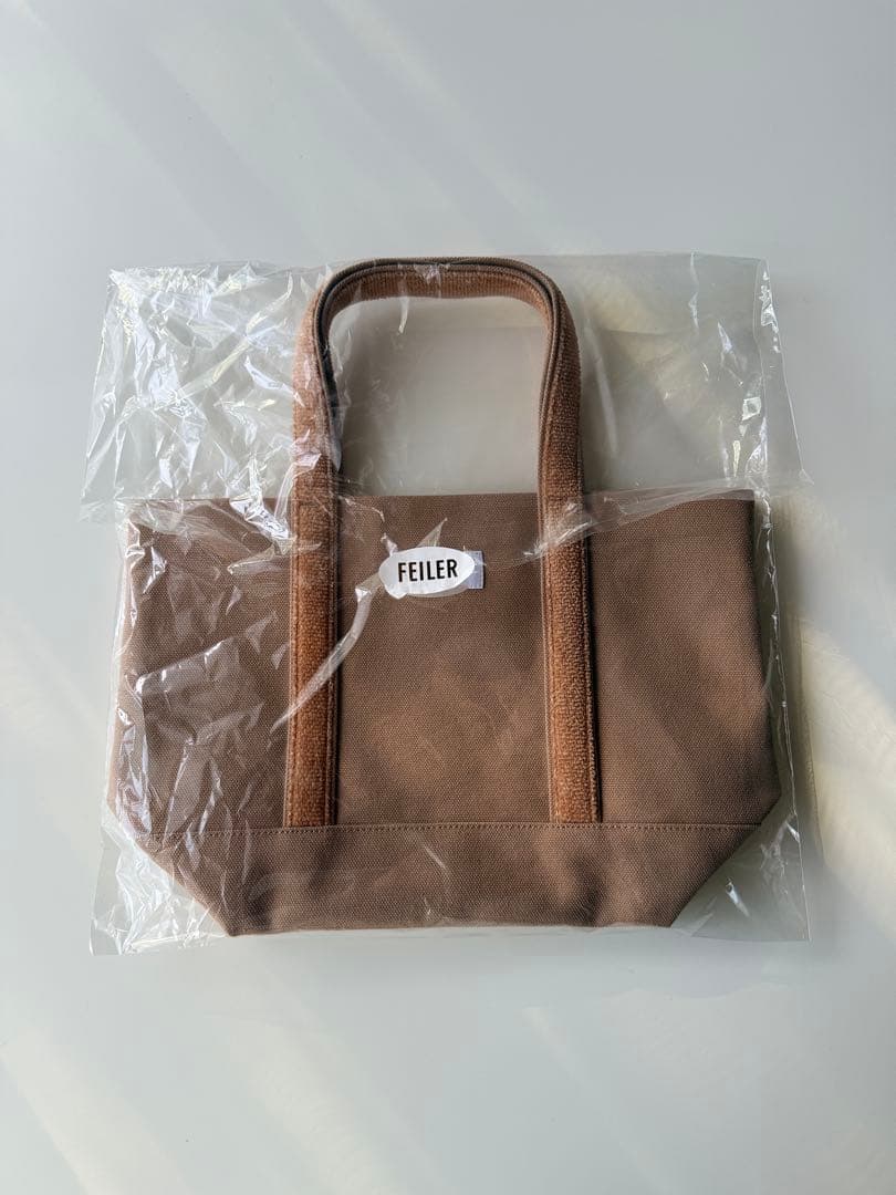 FEILER オールドテディワッペントートバッグ ベージュ 小