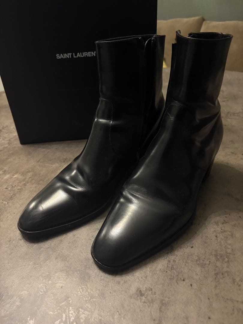 SAINT LAURENT wyatt サイドジップ ブーツ42 1/2