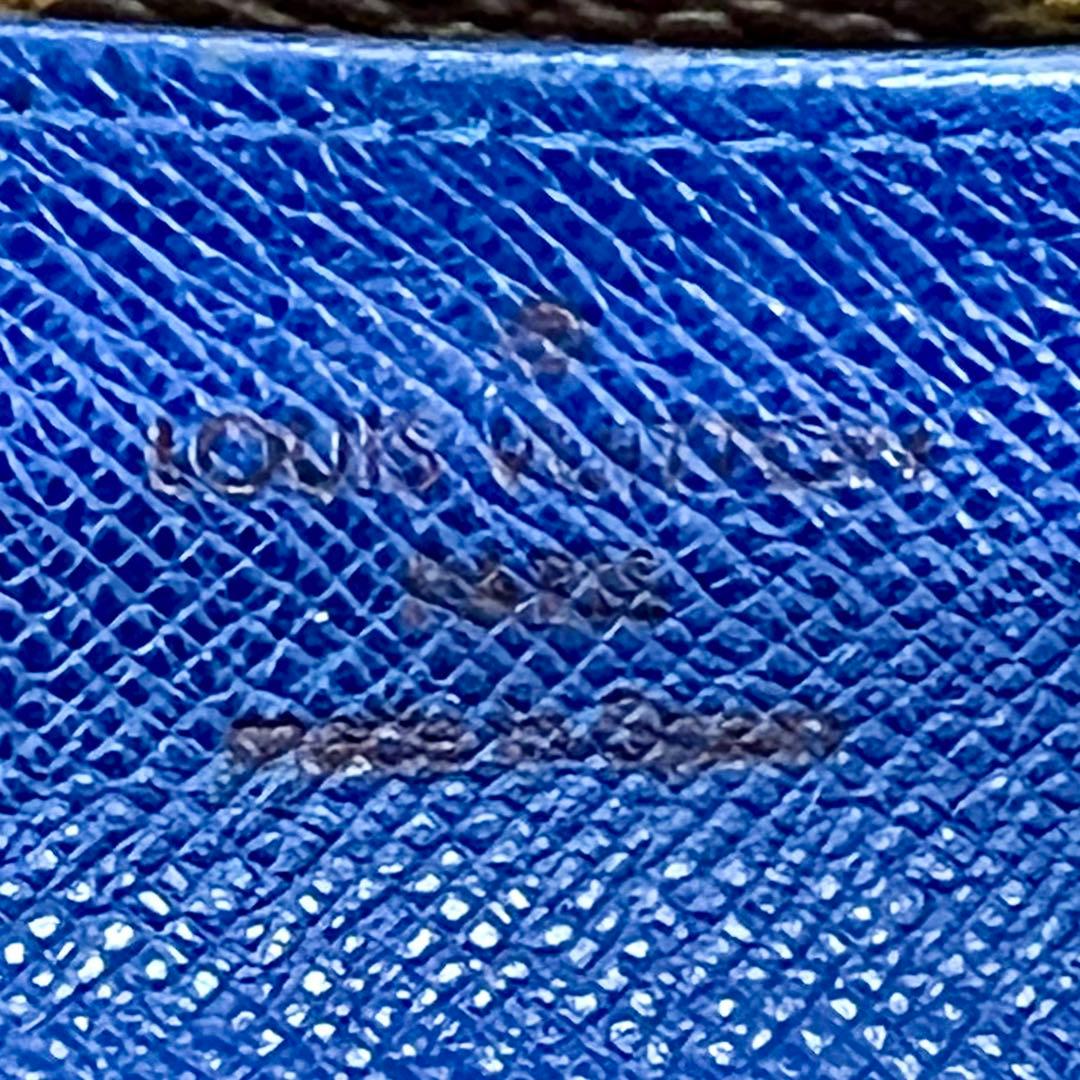 ルイヴィトン モノグラム ポルトフォイユ エミリー ブルー M60138