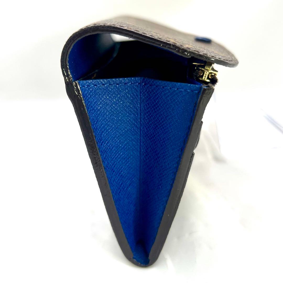 ルイヴィトン モノグラム ポルトフォイユ エミリー ブルー M60138