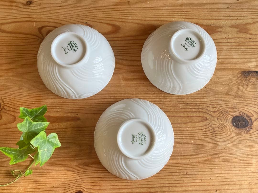 ジノリ　ベッキオホワイト　ライスボウル×3