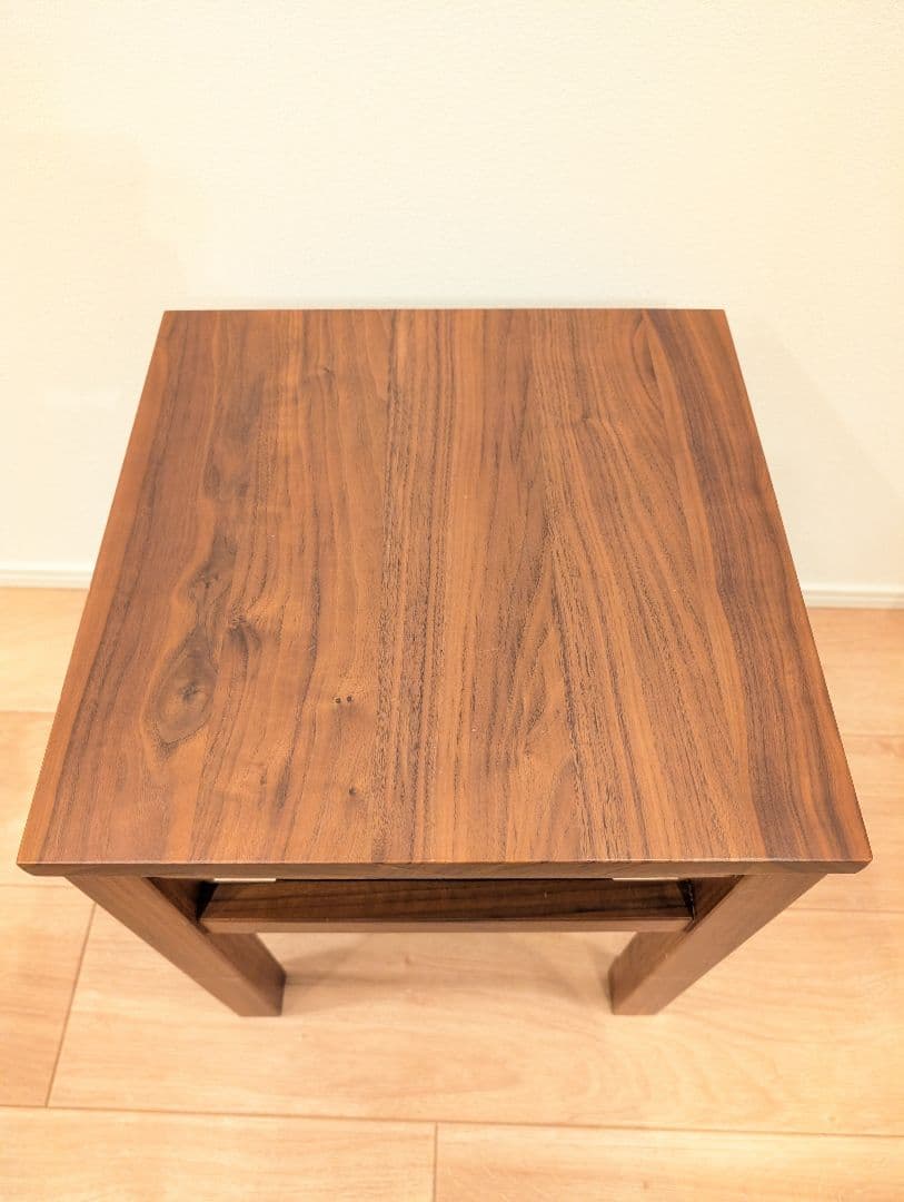 無印良品 無垢材サイドテーブルベンチ・板座・ウォールナット材 MUJI 天然木