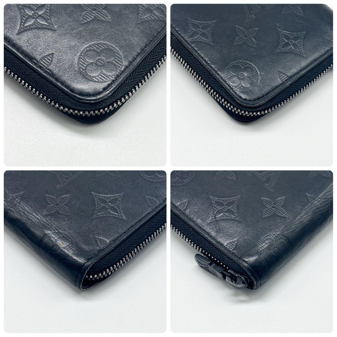 ルイヴィトン モノグラム エクリプス ヴェルティカル 財布 ブラック ジッピー